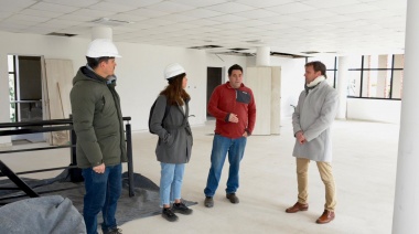 Wesner visitó la obra de la Casa de la Provincia