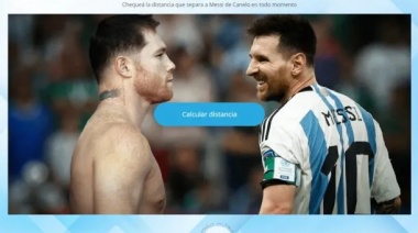 Messimetral: crearon una app que mide la distancia en tiempo real entre Canelo y Messi