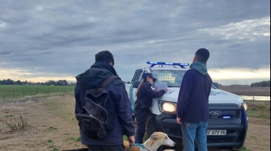 Hallaron a tres cazadores furtivos dentro de un campo