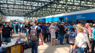 El Tren Solidario partió a Bahía Blanca con alimentos para los afectados por el temporal