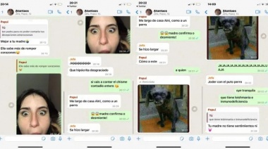 Los padres de una usuaria española discutieron en WhatsApp y ella los expuso en Twitter