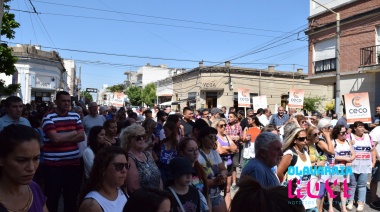 Se realizó una movilización en apoyo a trabajadores y trabajadoras de El Popular