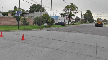 Se realizaron trabajos de bacheo en Loma Negra
