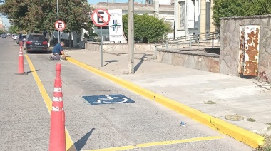 Se llevaron adelante tareas de mantenimiento y demarcación vial en diferentes puntos de ciudad