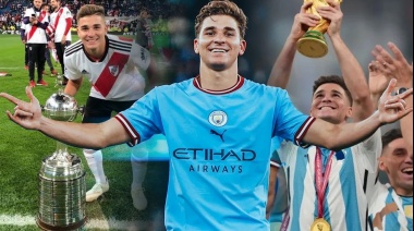 Julián Álvarez podría ser el único argentino en ganar Copa Libertadores, Copa América, Copa del Mundo y Champions League