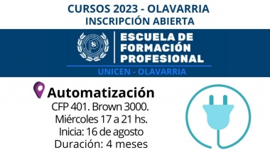 Está abierta la inscripción a cursos de formación profesional de la  UNICEN