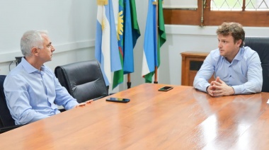 Maximiliano Wesner recibió a los directivos de la empresa Loma Negra