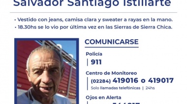 Buscan desesperadamente a un hombre de 72 años