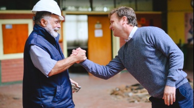 El Intendente junto al  subsecretario de Educación provincial recorrieron obras en escuelas
