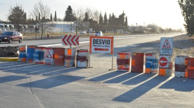 Desde el Municipio se solicita circular con precaución por la Avenida Eva Perón