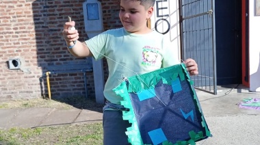 Se llevó adelante una barrileteada a pleno sol en Hinojo