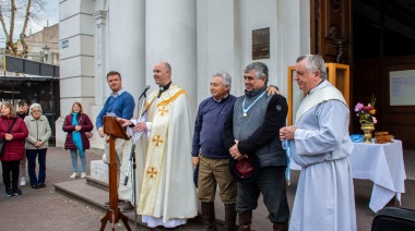 El Intendente Wesner despidió a los Gauchos Peregrinos de San José en su peregrinación a la Basílica de Luján
