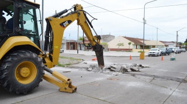 El Municipio inició obras de bacheo con hormigón en el barrio CECO