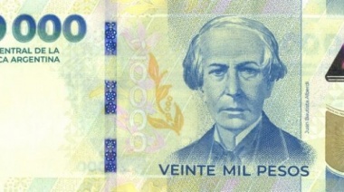 El billete de $20.000 sale a circulación este jueves