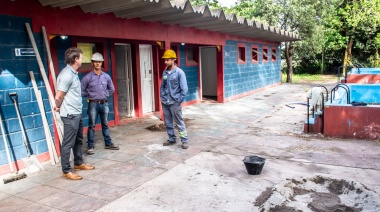 Maximiliano Wesner recorrió las obras de mejoramiento en el piletón del Bioparque La Máxima