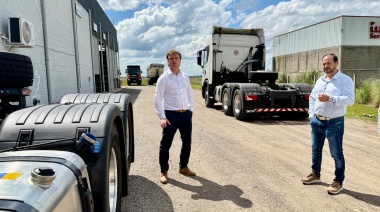 El Intendente Wesner visitó la Concesionaria Scania de Olavarría