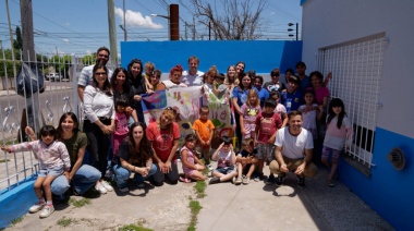 Maximiliano Wesner participó de una jornada recreativa en el Centro de Día Nº 4