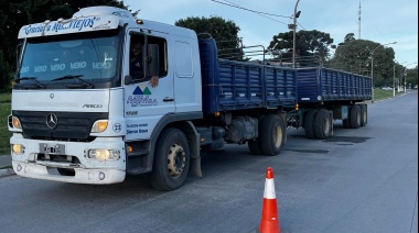 El Municipio realizó un importante operativo de control de carga en Sierras Bayas