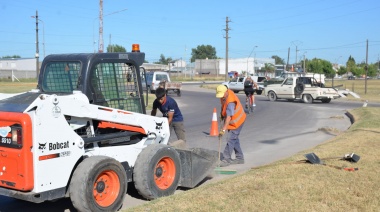 Se desarrollaron labores de bacheo y mantenimiento de refugios y canales en Los Sauces y Villa Aurora