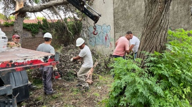 Un fuerte temporal azotó a la ciudad este domingo