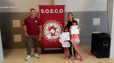 El SOECO llevó adelante una nueva entrega de guardapolvos para hijos e hijas de afiliados