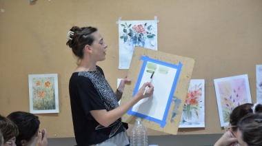 Se realizó un Taller de Acuarela en el Centro Cultural “San José”