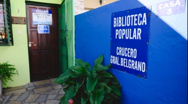 El intendente Wesner visitó la Biblioteca Popular “Crucero General Belgrano”