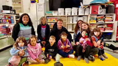 El intendente Wesner visitó la obra de ampliación del Jardín de Infantes Nº 923