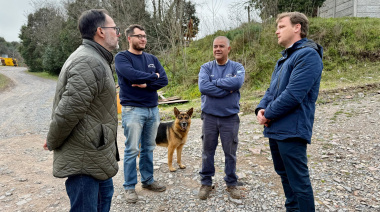 El intendente Wesner visitó la Tornería y Metalúrgica Don Alfredo en Sierras Bayas