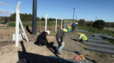 Avanza la obra para la concreción de la playa de camiones en Sierras Bayas