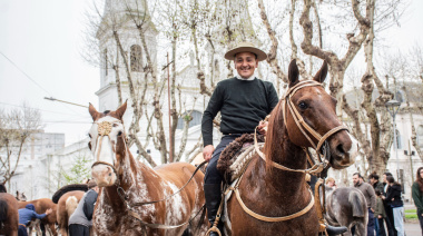 Despidieron a los gauchos peregrinos de la Parroquia “San José”