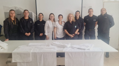 En la cárcel de mujeres de Azul elaboraron sábanas de cuna para el Hospital Materno infantil local