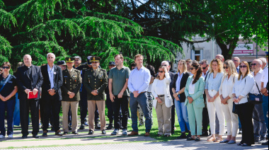 El intendente Wesner encabezó el acto protocolar por el 158º aniversario de Olavarría