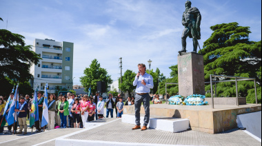 El intendente Wesner encabezó el acto protocolar por el 158º aniversario de Olavarría