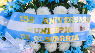 El intendente Wesner encabezó el acto protocolar por el 158º aniversario de Olavarría