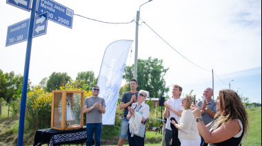 Se realizó el acto de descubrimiento de señalética de la calle “Padre Jesús Mendía”