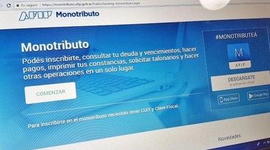 La AFIP aumenta un 51% los montos de las categorías del monotributo para enero del 2020