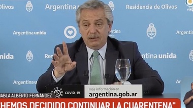 El presidente Alberto Fernández prolongó la cuarentena por el coronavirus hasta el 26 de abril