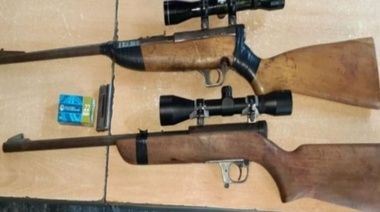 Violencia de género: Secuestraron dos carabinas en un allanamiento