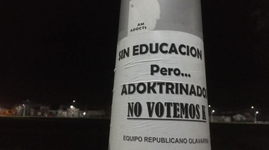 El Frente de Todos denunció que sus carteles fueron vandalizados