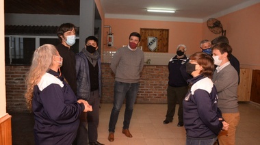 Ezequiel Galli visitó las instalaciones del Club Sierra Chica