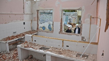 Se están realizando obras en la Escuela Secundaria N° 20