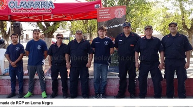 Bomberos Voluntarios brindó una capacitación de RCP a vecinos de Loma Negra