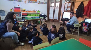 Se brindó una charla de seguridad vial en el Jardín de Infantes del Colegio Libertas