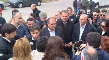 Eduardo Rodríguez acompañó la visita de Axel Kicillof en General Alvear