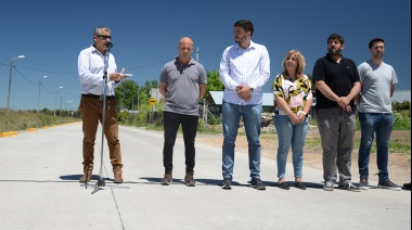 Barrio La Araña: se inauguró la obra de pavimentación y anunciaron la construcción de red de gas