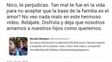 Polémica en Twitter: Jorge Rial defendió el vídeo del Jardín 901 de Olavarría