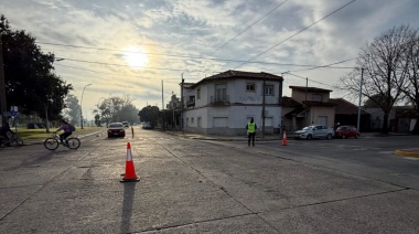 El Municipio solicita precaución al circular en avenida Colón y Almirante Brown
