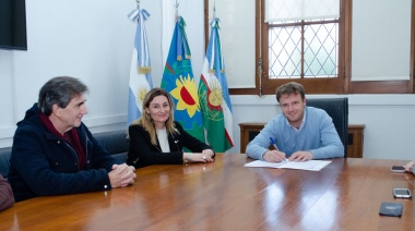 El intendente Maximiliano Wesner firmó un convenio de cooperación con la Universidad Nacional de La Plata