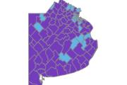 El mapa, pintado de violeta: LLA ganó en 99 de los 135 distritos bonaerenses